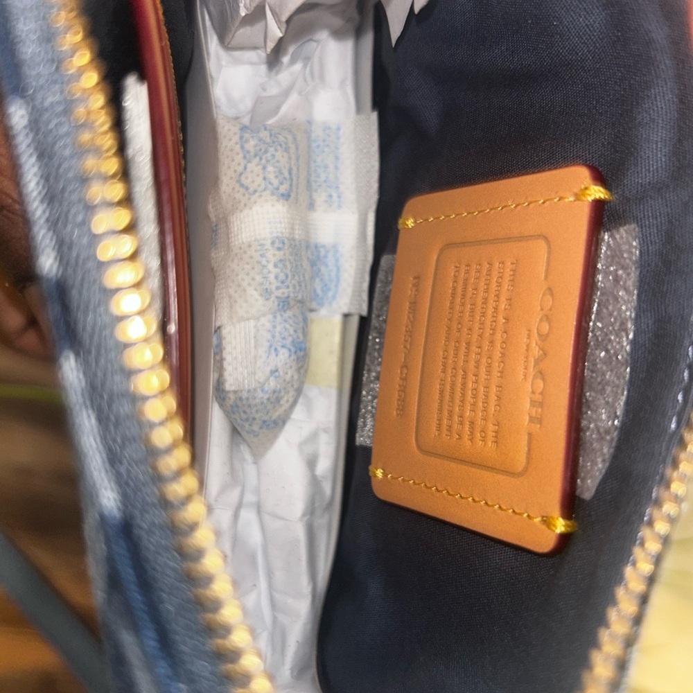 Coach Blue Patterned Crossbody Bag - Picture 3 of 6